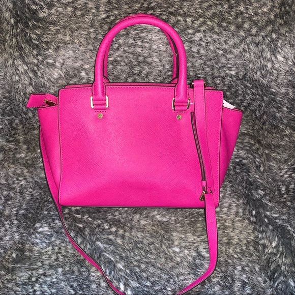 MICHAEL KORS MEDIUM SELMA LEATHER SATCHEL - Picture 5 of 6